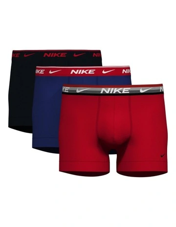 Everyday Cotton Stretch Trunks 3 Pack in Uni Red- Airmax WB/
