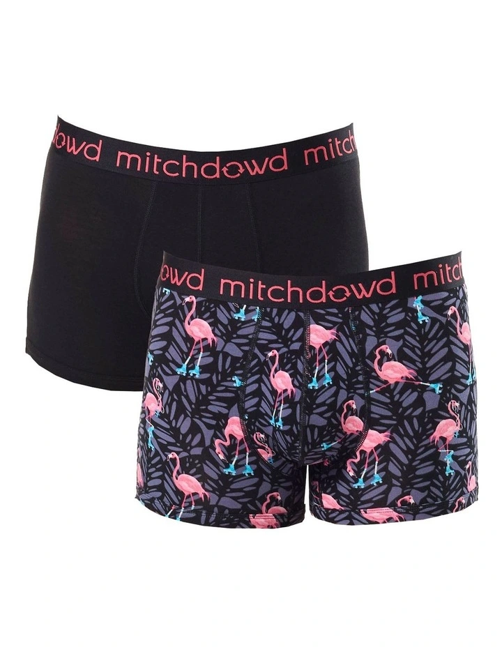 Rolling Flamingos Bamboo Trunk 2 Pack in Multi image 1