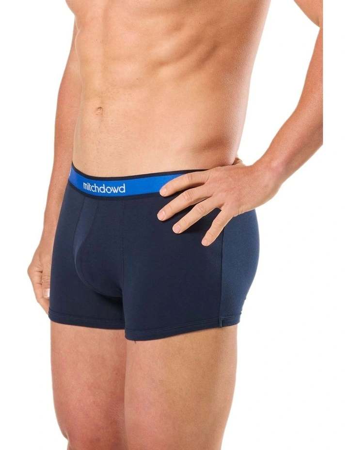 Painted Flowers Cotton Trunk 3 Pack in Navy image 4