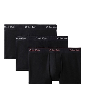 Modern Cotton Stretch Low Rise Trunks Pack 3 in Multi