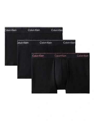 Modern Cotton Stretch Low Rise Trunks Pack 3 in Multi