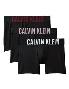 Intense Power Micro Boxer Briefs 3 Pack in Black