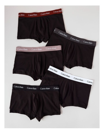 Cotton Stretch Low Rise Trunks Pack 5 in Multi