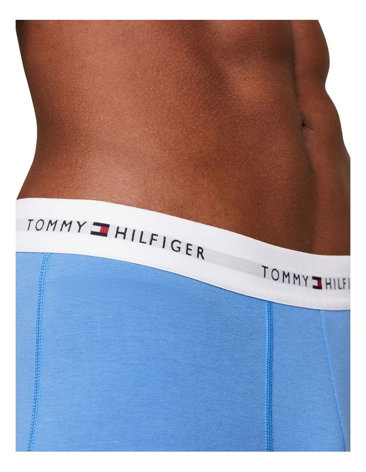 Signature Organic Cotton Essentials Trunks Pack Of 3 in Multi image 3