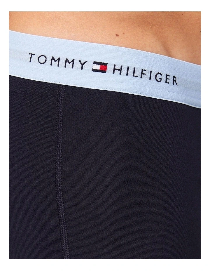 Signature Essential Logo Waistband Trunks 3-Pack in Multi image 3