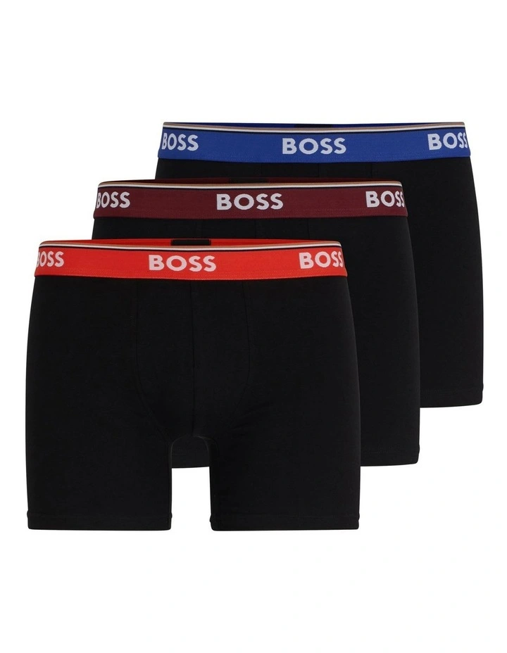 Power Stretch Boxer Briefs 3 Pack in Black image 1