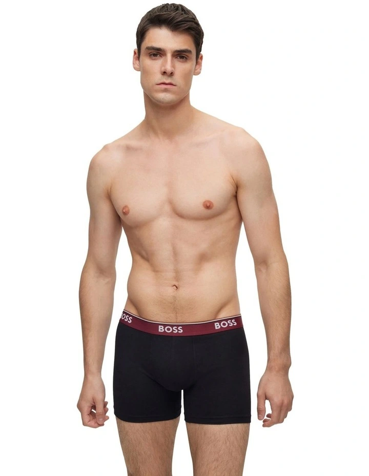 Power Stretch Boxer Briefs 3 Pack in Black image 2