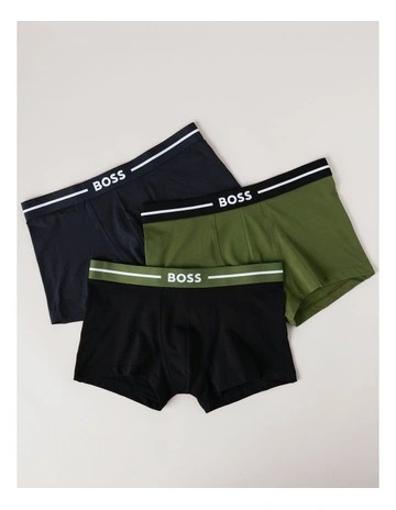 Bold Cotton Stretch Trunks 3 Pack in Multi