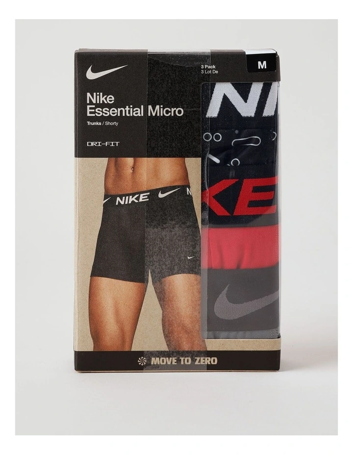 Essential Micro Trunks Pack Of 3 in Multi image 3