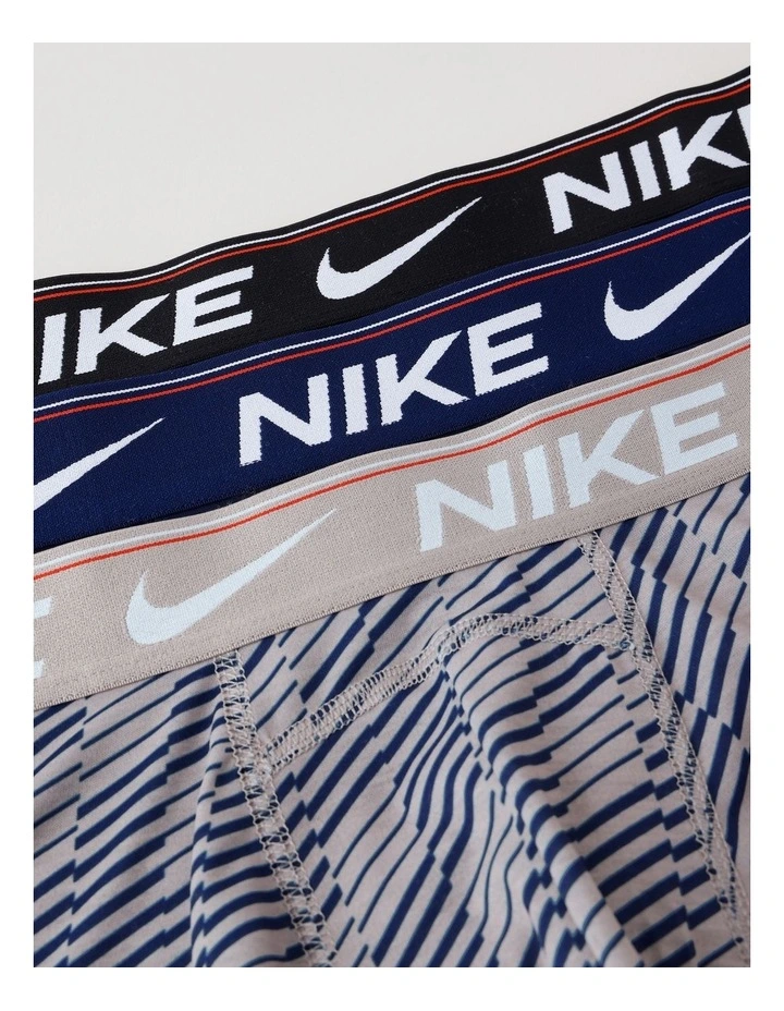 Micro Ultra Comfort Trunks Pack Of 3 in Blue image 2