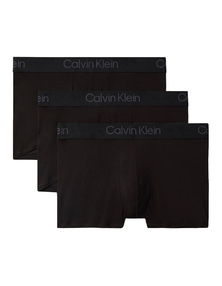 Ultra Soft Modal Trunks 3 Pack in Black image 1