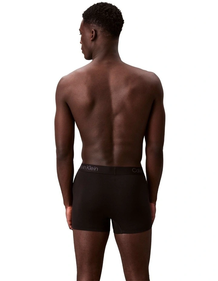 Ultra Soft Modal Trunks 3 Pack in Black image 3