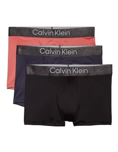 3 Pack Brushed Microfibre Stretch Trunks