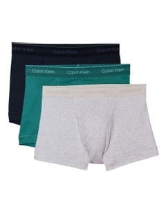 100% Cotton Trunks 3 Pack in Multi