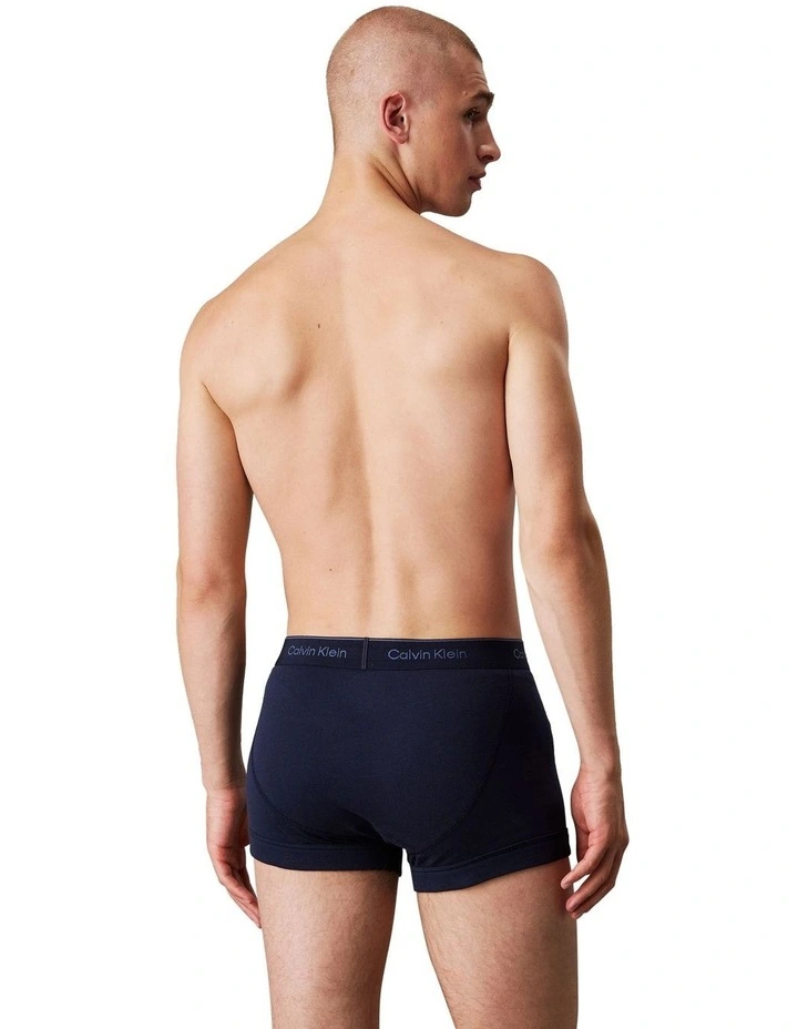 100% Cotton Trunks 3 Pack in Multi image 3