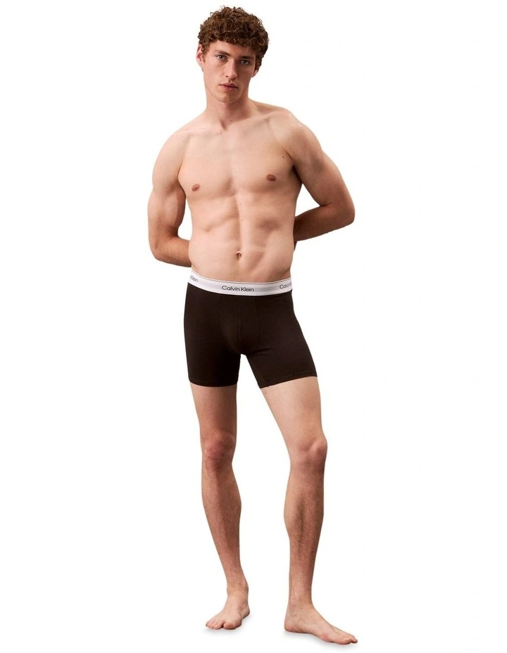 Icon Cotton Briefs 3 Pack in Multi image 2
