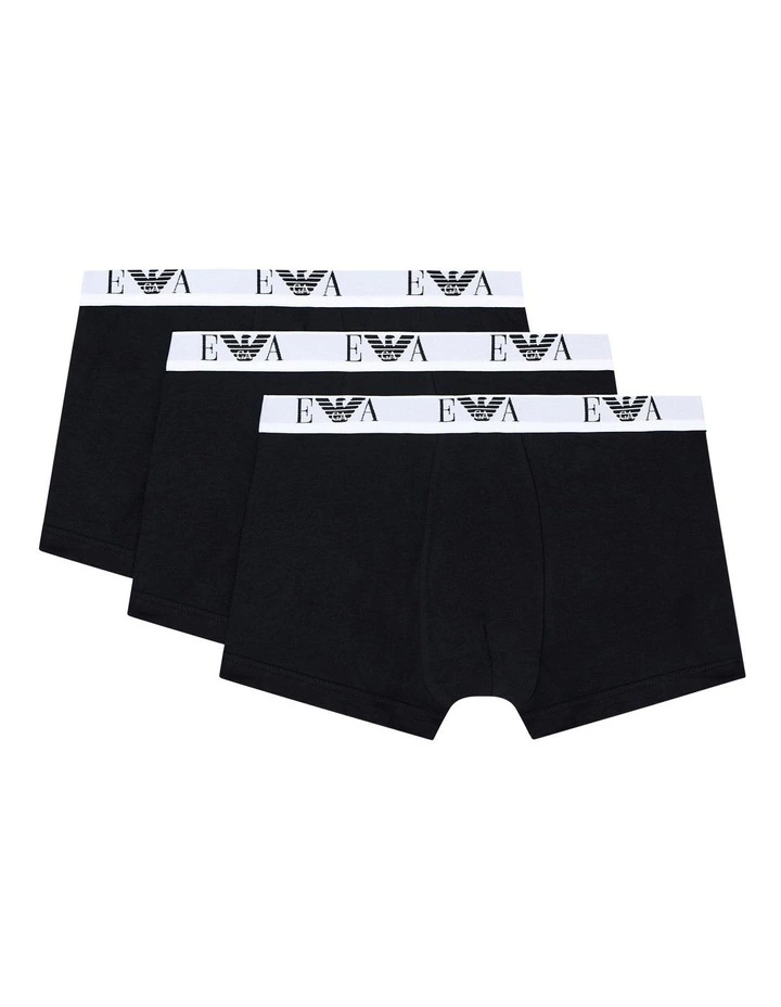 Bold Monogram Trunks 3 Pack in Black image 1