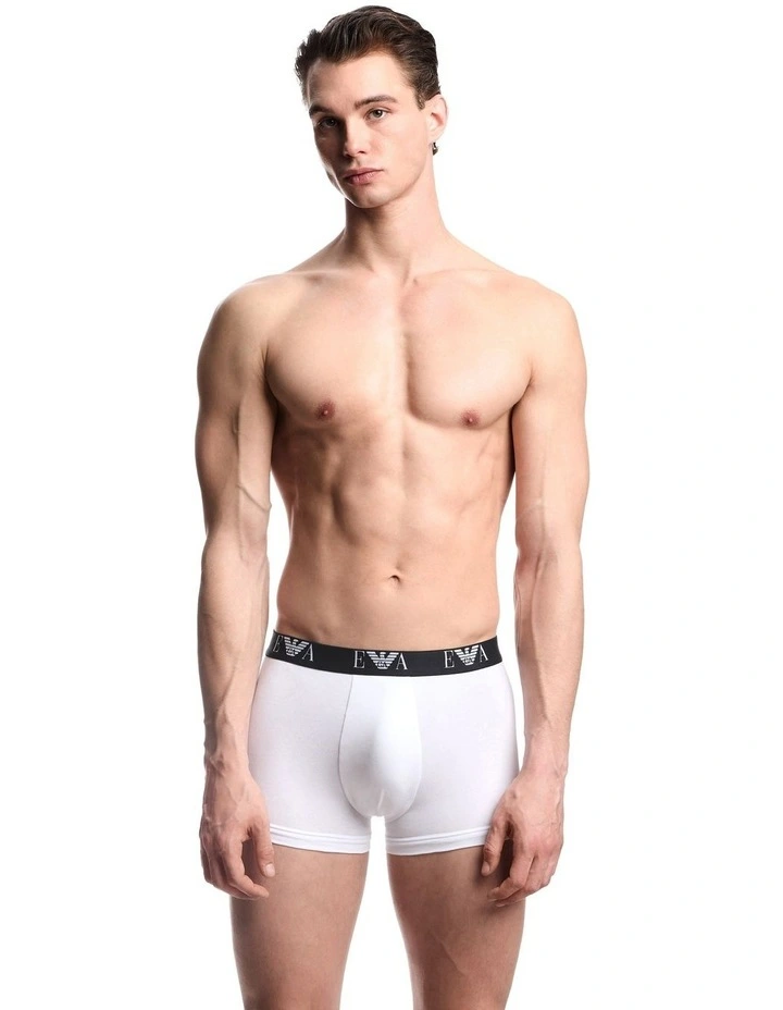 Bold Monogram Trunks 3 Pack in White image 2