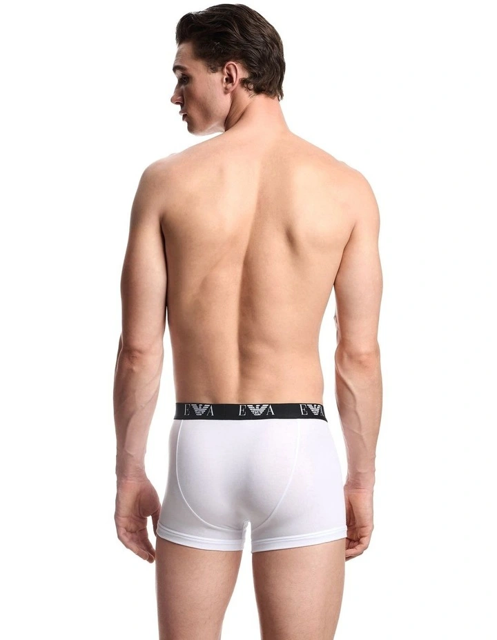 Bold Monogram Trunks 3 Pack in White image 3