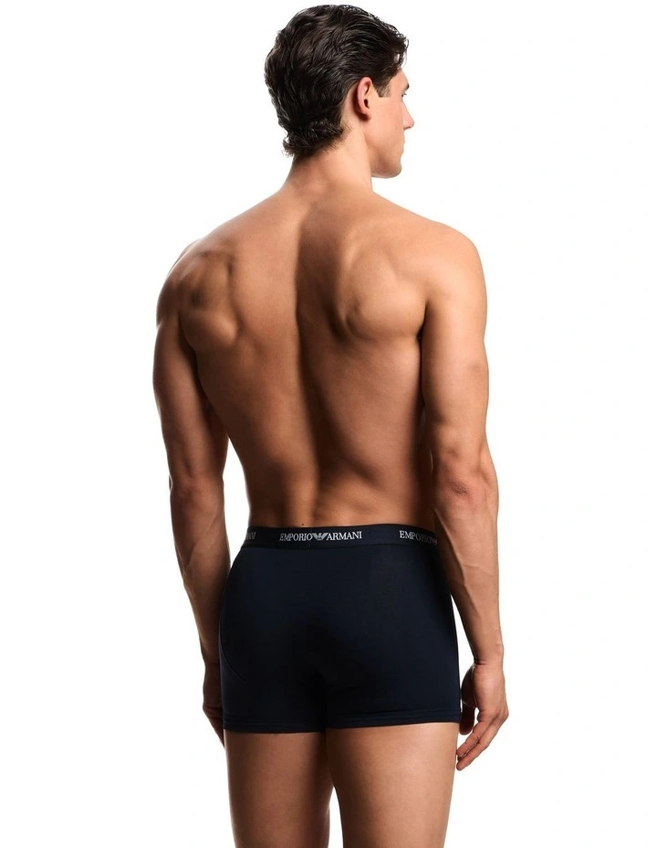 Core Logo Trunks 3 Pack in Blue image 3