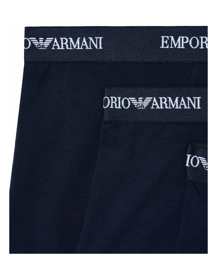 Core Logo Trunks 3 Pack in Blue image 4