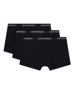 Core Logo Trunks 3 Pack in Black