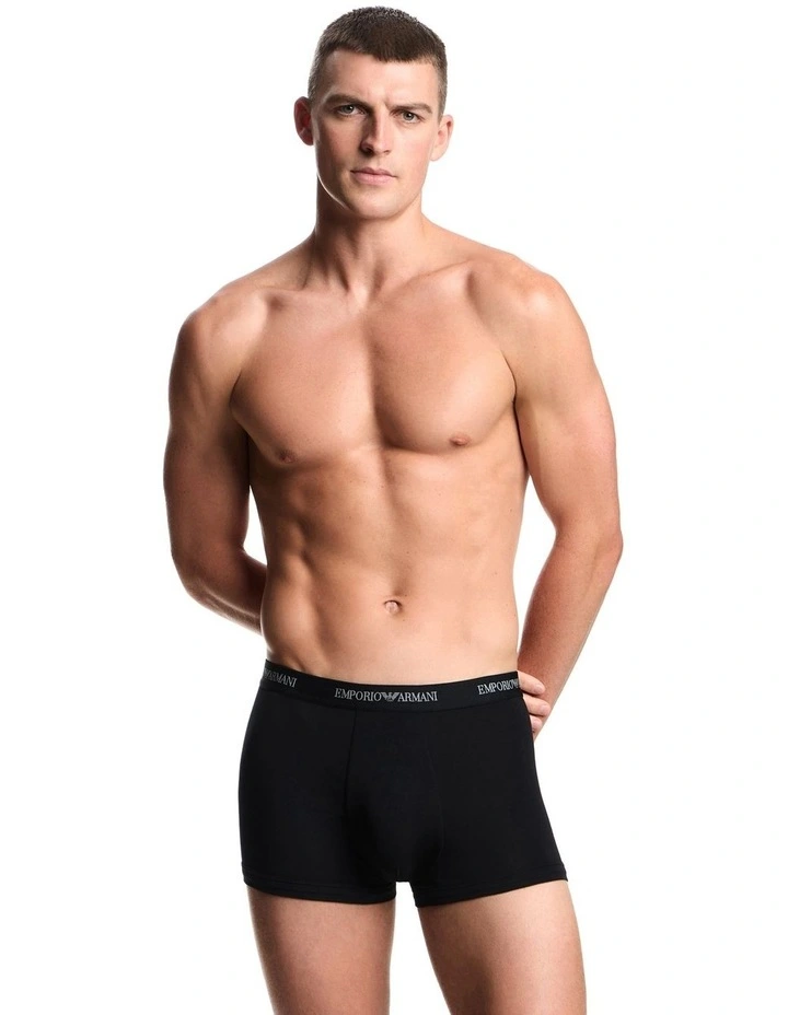 Core Logo Trunks 3 Pack in Black image 2