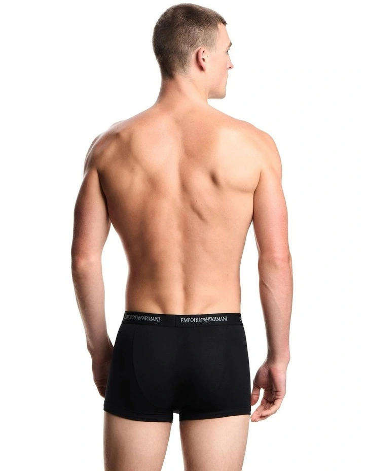 Core Logo Trunks 3 Pack in Black image 3