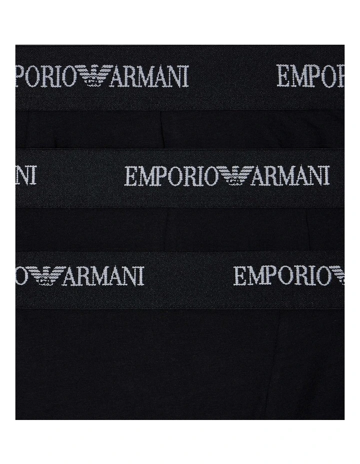 Core Logo Trunks 3 Pack in Black image 4
