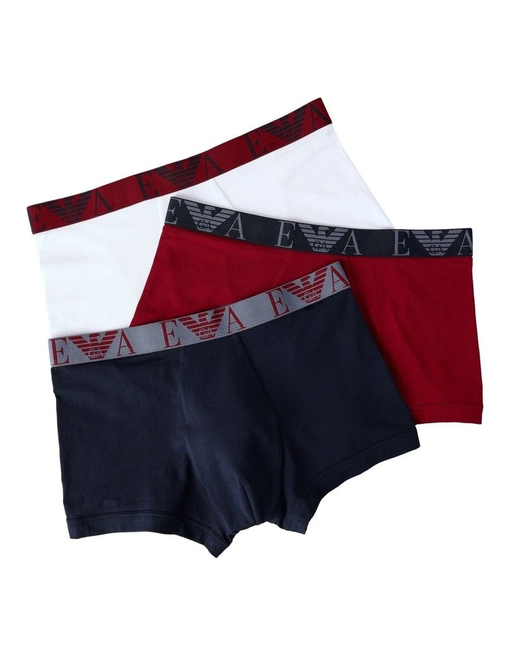 3 Pack Bold Monogram Trunks in Multi image 1