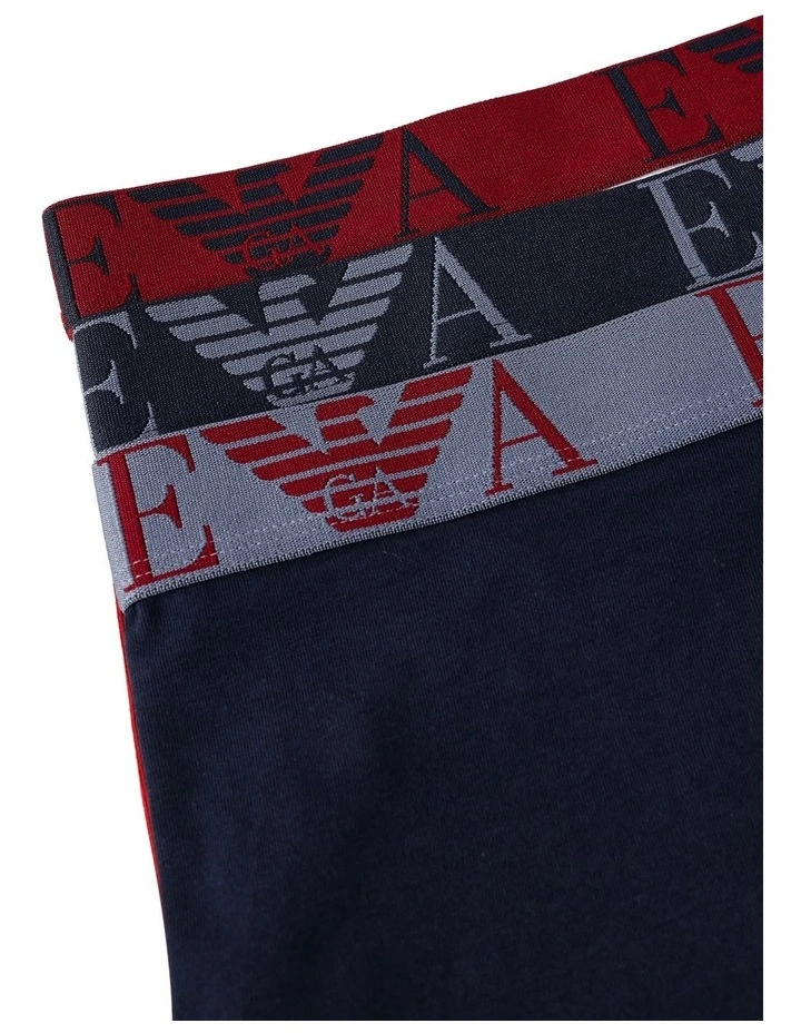 3 Pack Bold Monogram Trunks in Multi image 2