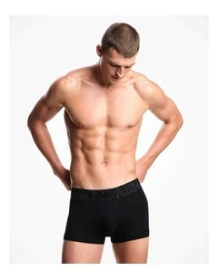 Mega Logo Trunks in Black
