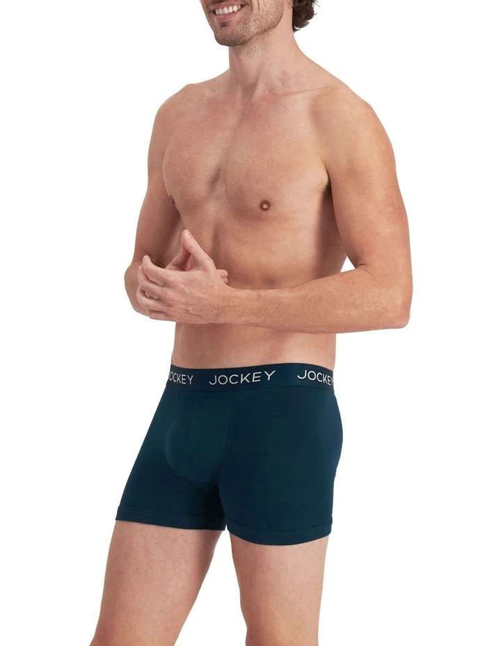 No Ride Up Cotton Trunk 2 Pack in Print 3Bd image 5