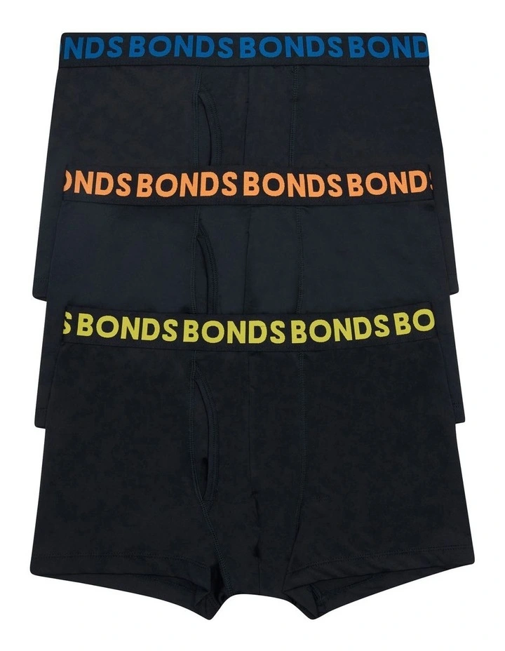 Classic Microfibre Trunk 3 Pack in Black image 1