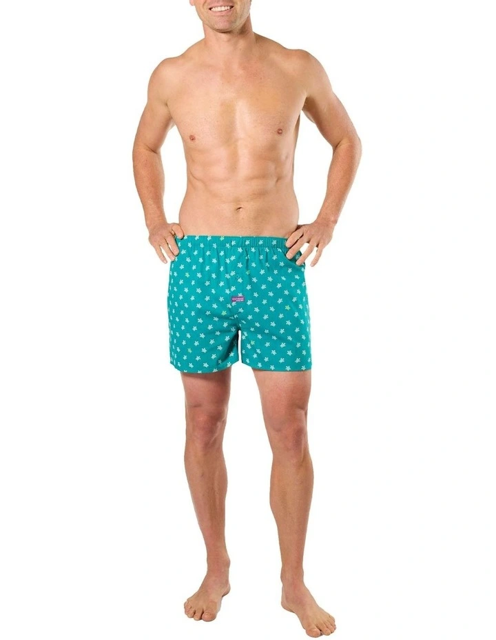 5 Pack Cotton Woven Boxer Shorts - Summer Seas image 6