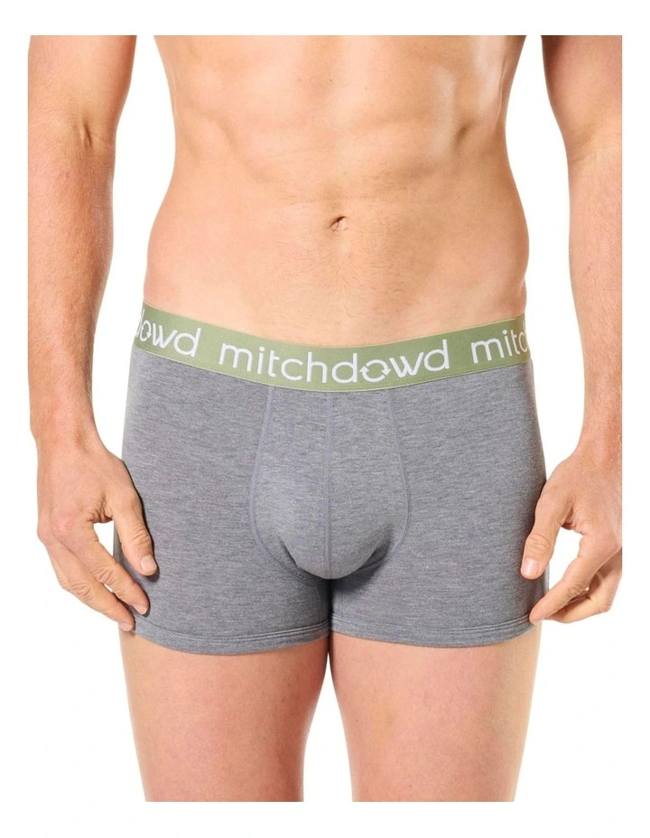 Plain Bamboo Trunks 3 Pack in Multi image 2