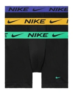 Elite Breathe Micro Boxer Brief Pack Of 3 in Black