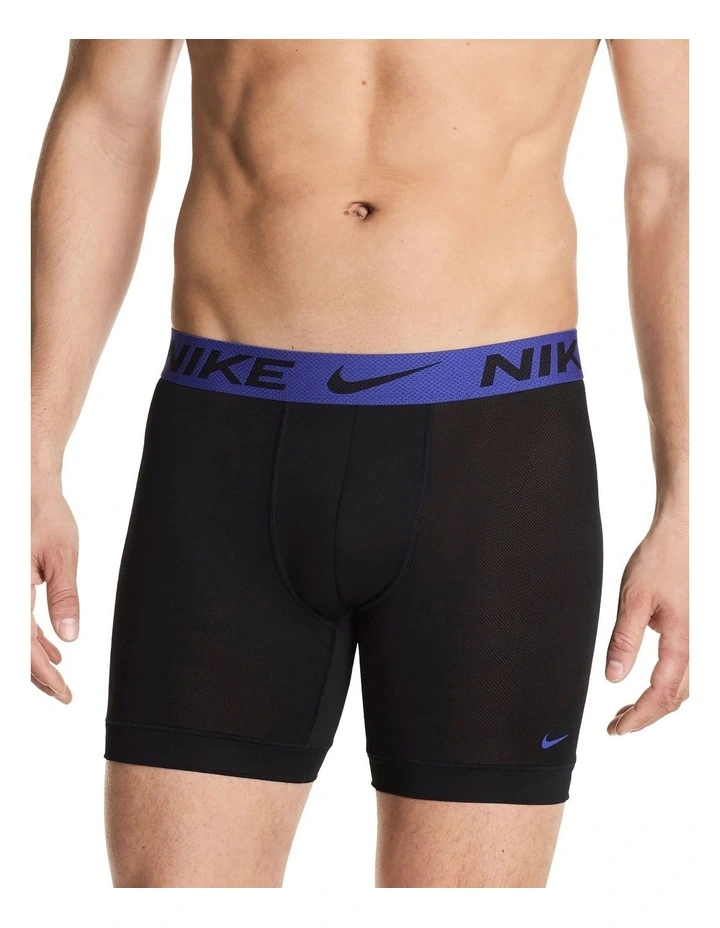Elite Breathe Micro Boxer Brief Pack Of 3 in Black image 2