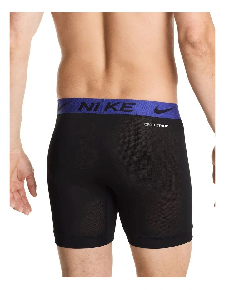 Elite Breathe Micro Boxer Brief Pack Of 3 in Black image 3