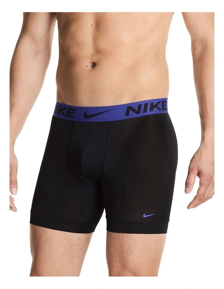 Elite Breathe Micro Boxer Brief Pack Of 3 in Black image 4