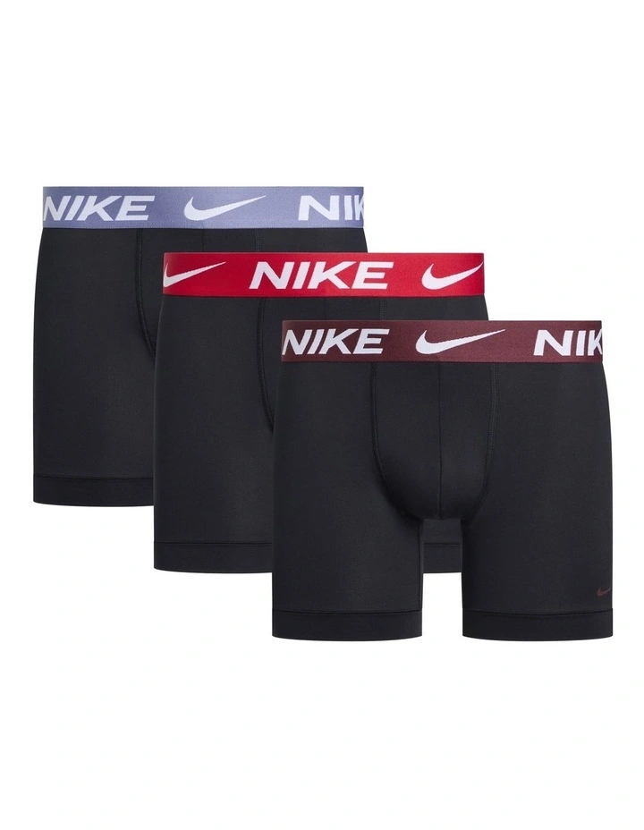 Essential Micro Boxer Briefs 3 Pack in Multi image 1