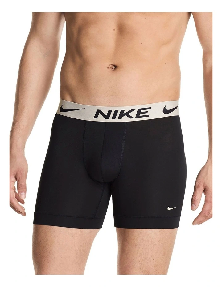 Essential Micro Boxer Briefs 3 Pack in Multi image 2