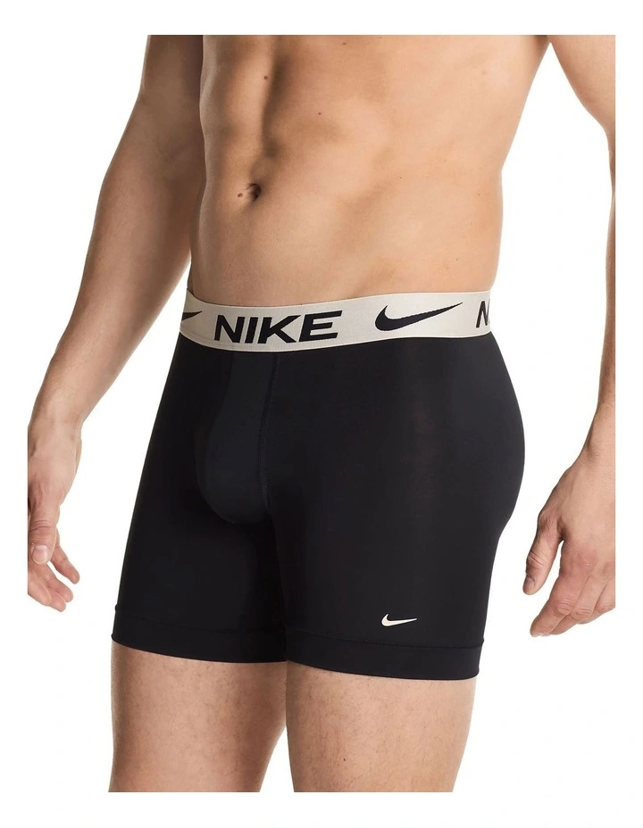 Essential Micro Boxer Briefs 3 Pack in Multi image 4