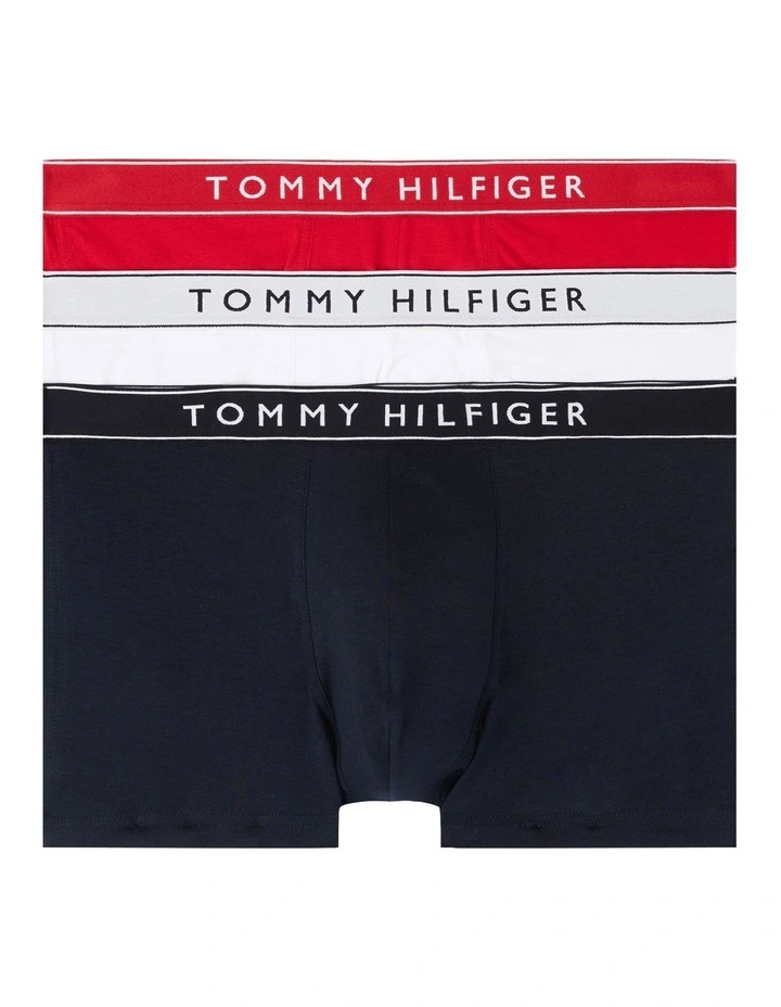 3-Pack Everyday Essentials Cotton Trunks in Assorted image 1