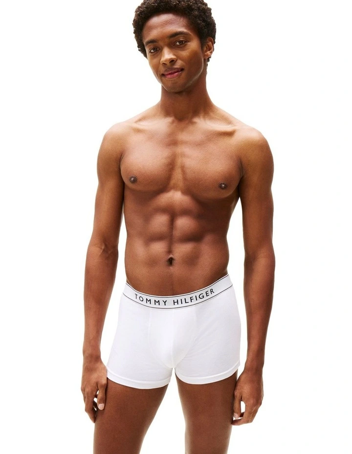 3-Pack Everyday Essentials Cotton Trunks in Assorted image 2