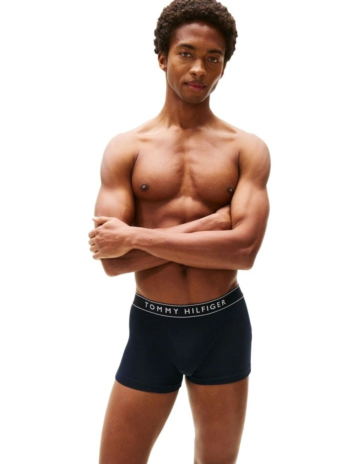 3-Pack Everyday Essentials Cotton Trunks in Assorted image 4