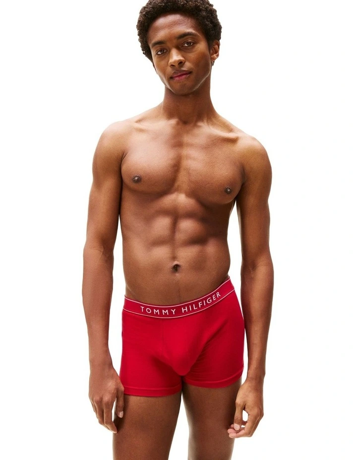 3-Pack Everyday Essentials Cotton Trunks in Assorted image 5