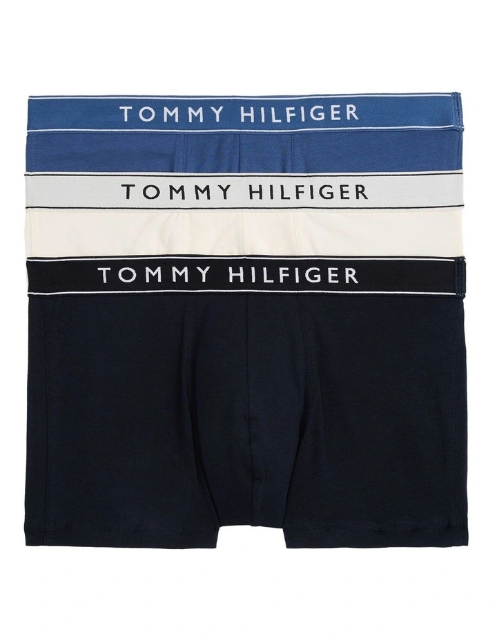 3-Pack Everyday Essentials Cotton Trunks in Assorted image 1