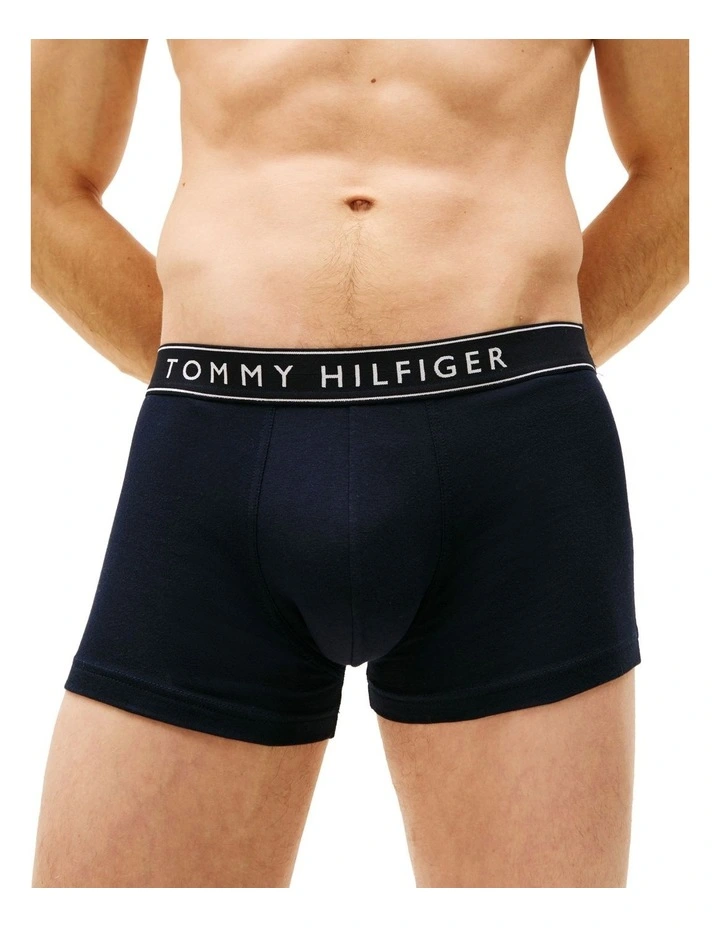 3-Pack Everyday Essentials Cotton Trunks in Assorted image 3