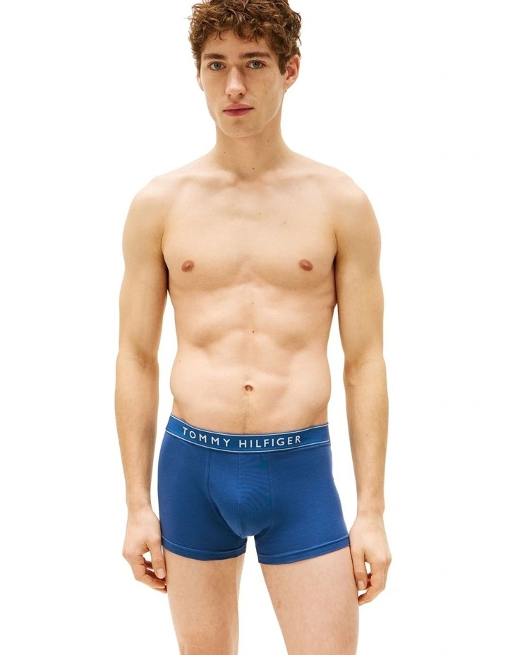 3-Pack Everyday Essentials Cotton Trunks in Assorted image 4
